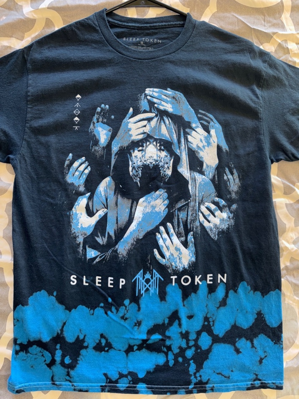 Sleep Token graphic tie-dye band tee